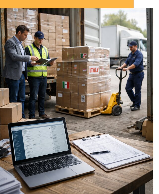 Доставка грузов из Италии: морские и авиаперевозки от 18556