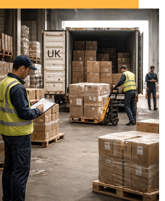 Доставка грузов из Великобритании с таможенным оформлением от 12886