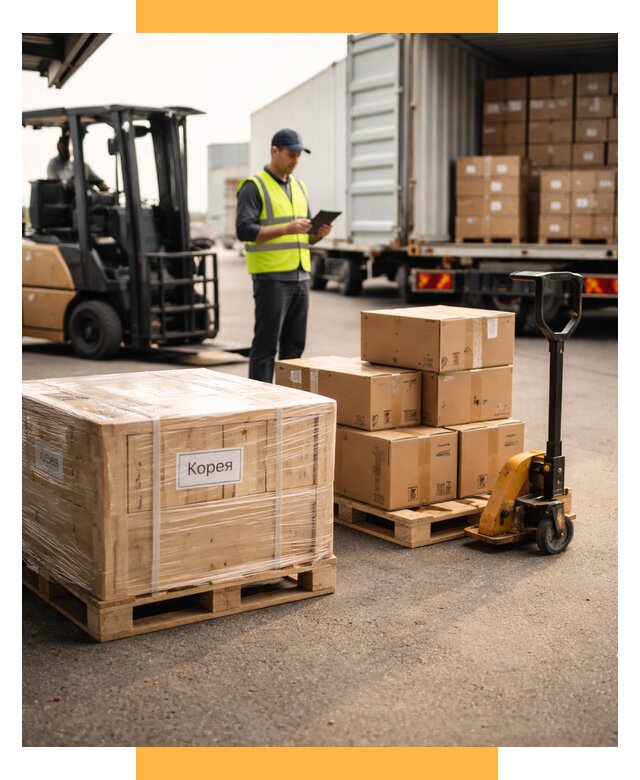 Доставка грузов в Корею из России от 36082 р. | СетСервис-Крг