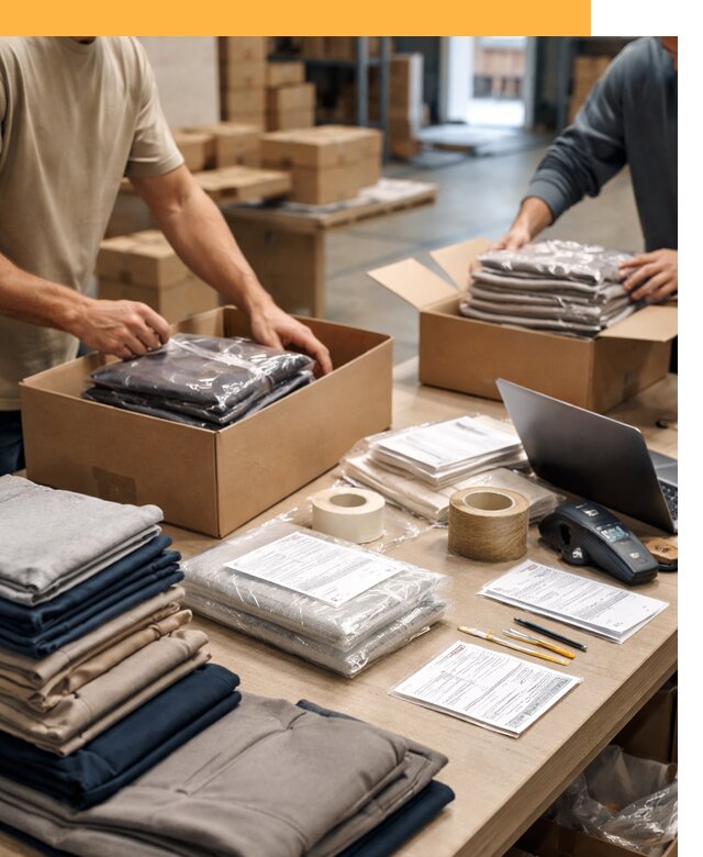 Перевозка одежды по миру от 7732 руб. с таможенным оформлением