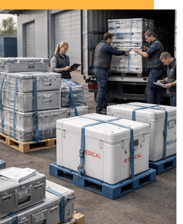 Перевозка медицинского оборудования по всему миру от 15464 руб